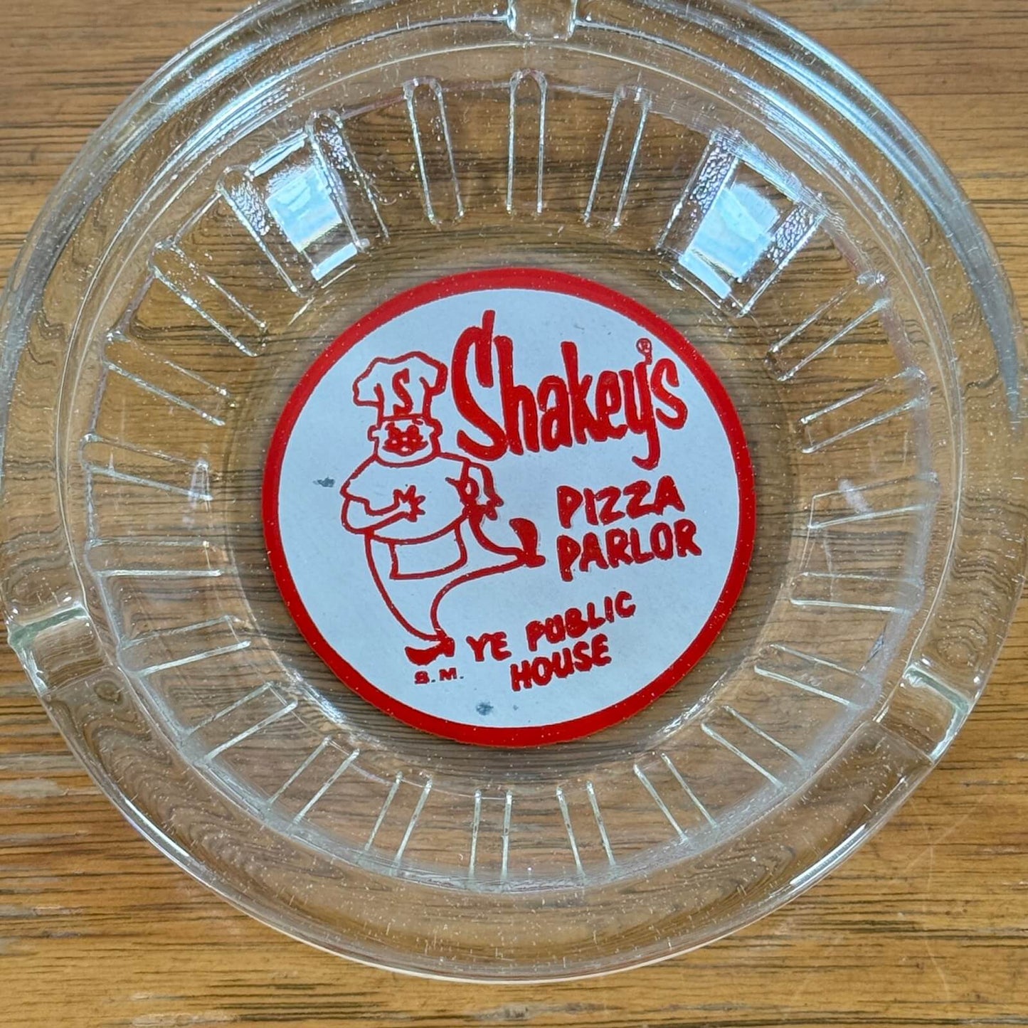 【1960-70年代】ビンテージ Shakey's ガラス灰皿 / アッシュトレイ アメリカ #1247-5
