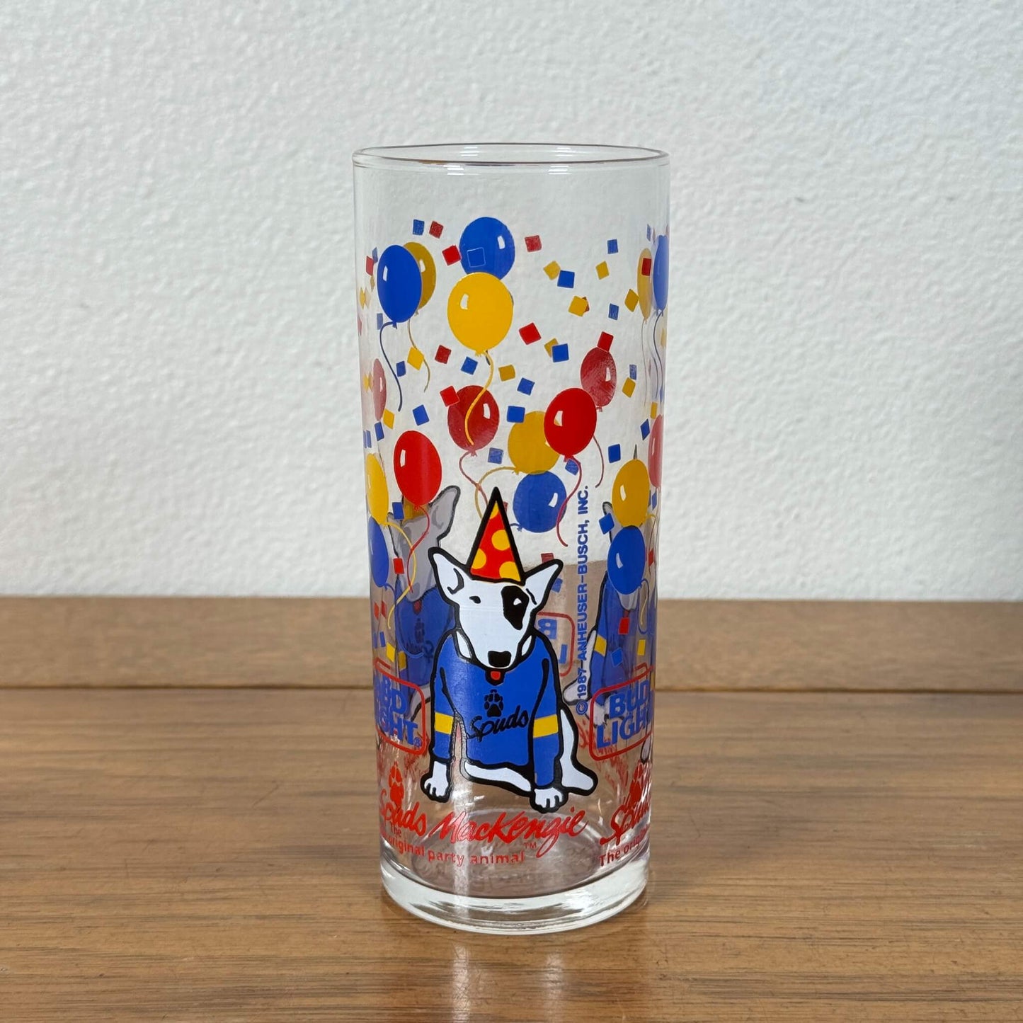 #2027【1987年製】ビンテージ Spuds MacKenzie（スパッズ・マッケンジー） グラス アメリカ (在庫残り1つ)