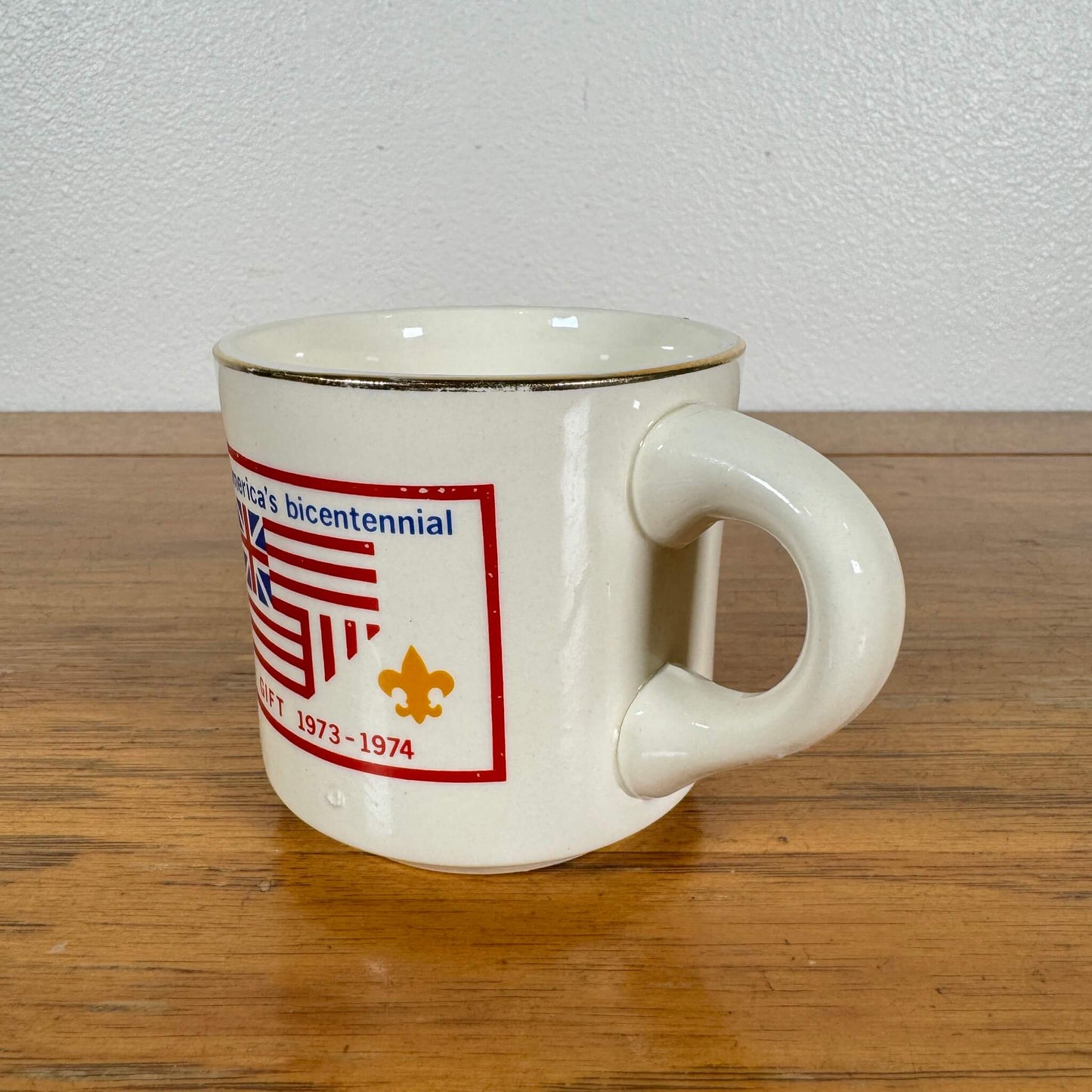 #1796【1970年代】ビンテージ Bicentennial（バイセンテニアル）ボーイスカウト マグカップ / コーヒーカップ アメリカ