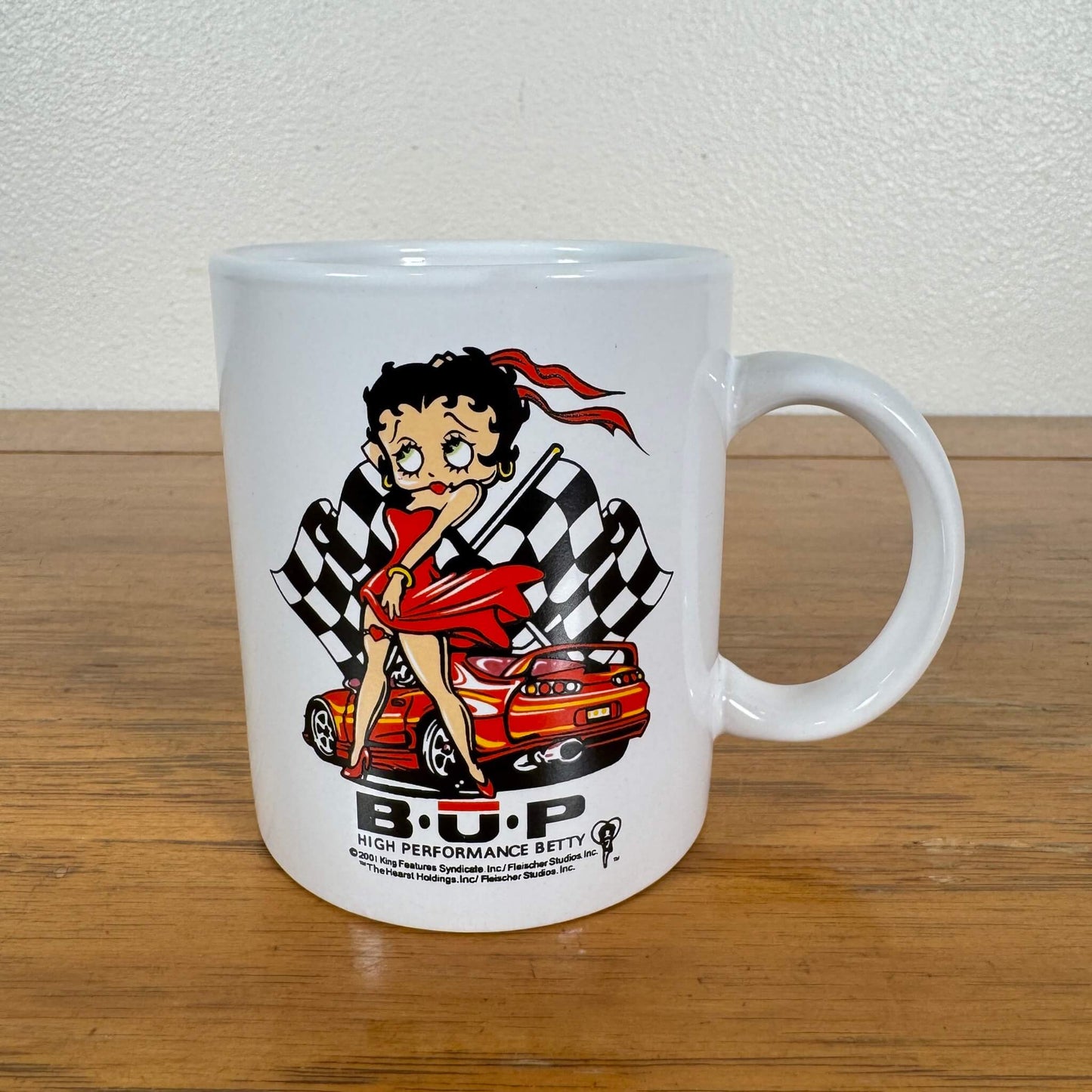 #1799【2000年代】ビンテージ Betty Boop（ベティ・ブープ） レーシングカー マグカップ / コーヒーカップ アメリカ