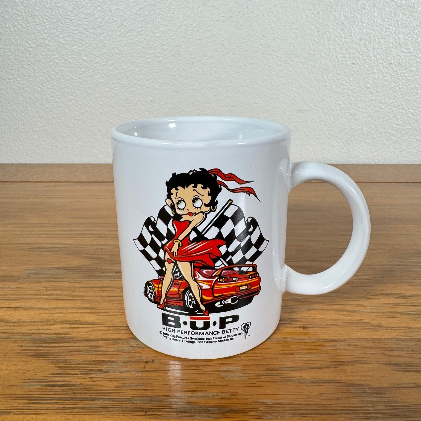 #1799【2000年代】ビンテージ Betty Boop（ベティ・ブープ） レーシングカー マグカップ / コーヒーカップ アメリカ