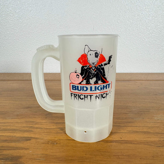 #1795【1980-90年代】ビンテージ Bud Light（バドライト） “Fright Night” ビールジョッキ / プラスチックカップ アメリカ
