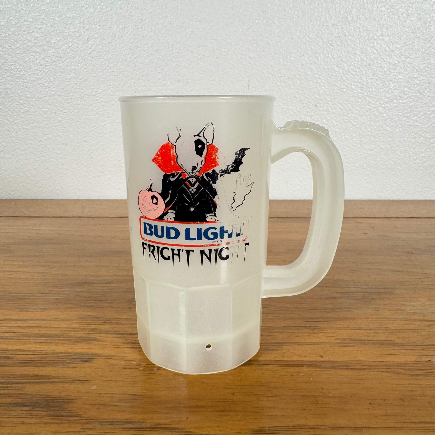#1795【1980-90年代】ビンテージ Bud Light（バドライト） “Fright Night” ビールジョッキ / プラスチックカップ アメリカ