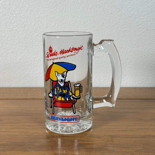 #2025【1987年製】ビンテージ Spuds MacKenzie（スパッズ・マッケンジー） ビールジョッキ / Bud Light アドバタイジング