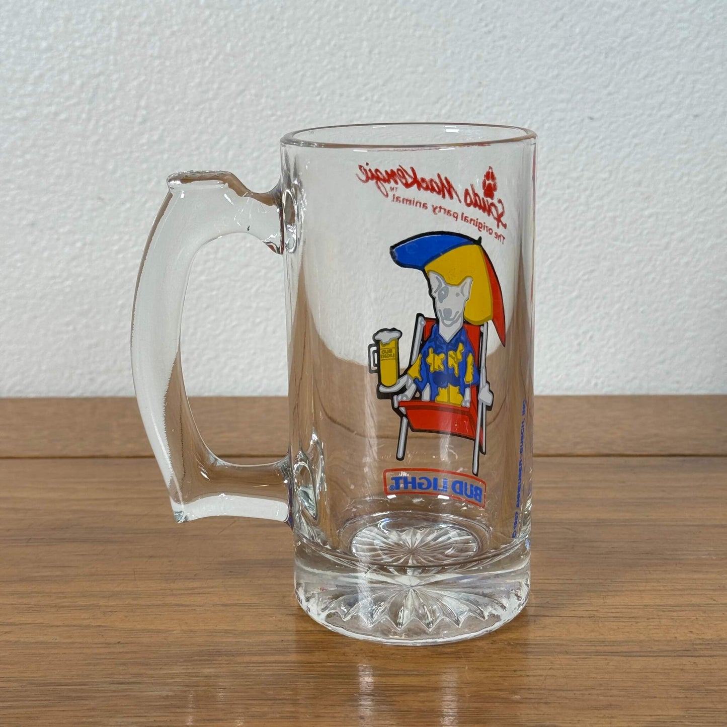 #2025【1987年製】ビンテージ Spuds MacKenzie（スパッズ・マッケンジー） ビールジョッキ / Bud Light アドバタイジング