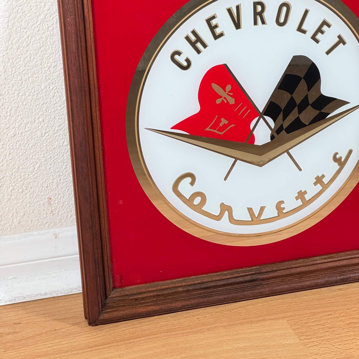 #1928【1980-90年代】ビンテージ Chevrolet Corvette（シボレー・コルベット） パブミラー / ウォールデコ アメリカ