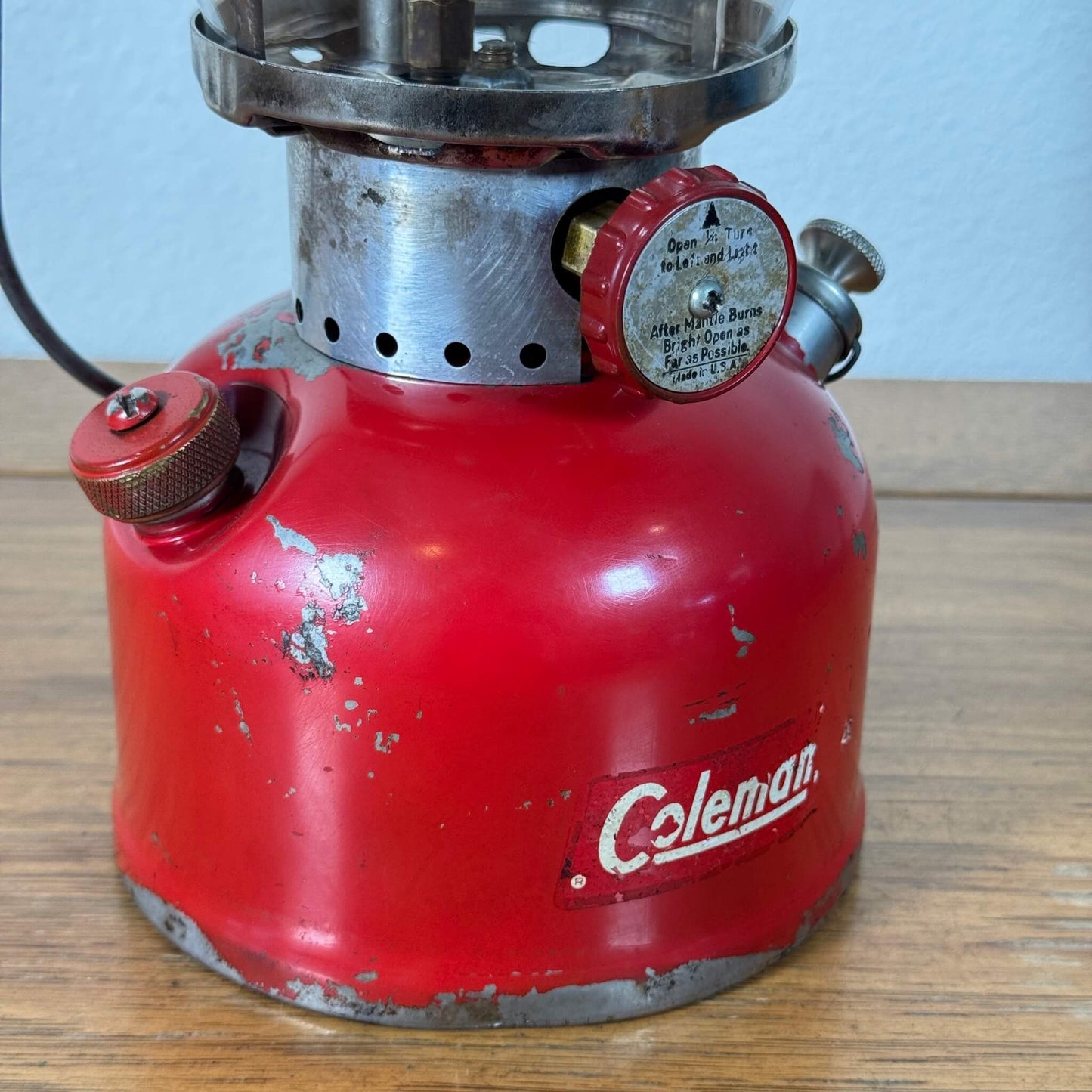 #2074【1964年5月製】ビンテージ Coleman（コールマン） 200A レッドボーダー ランタン アメリカ