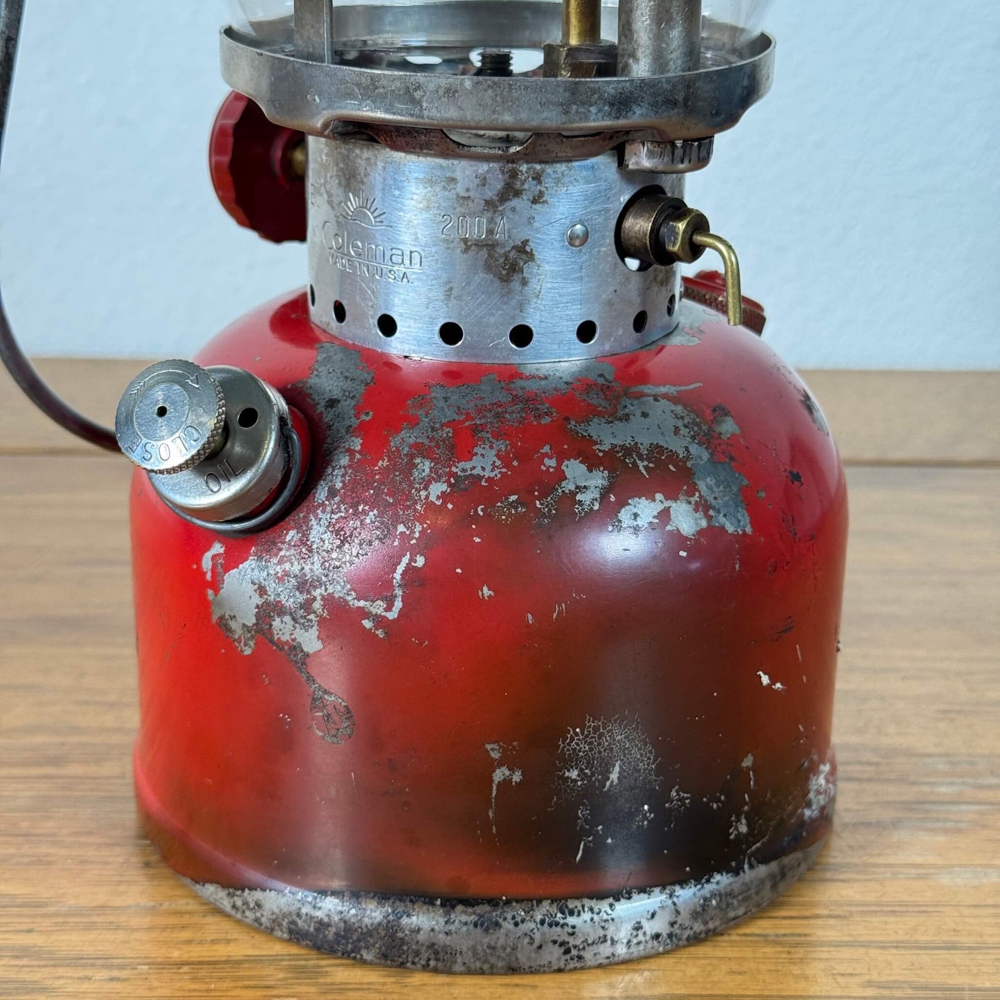 #2074【1964年5月製】ビンテージ Coleman（コールマン） 200A レッドボーダー ランタン アメリカ