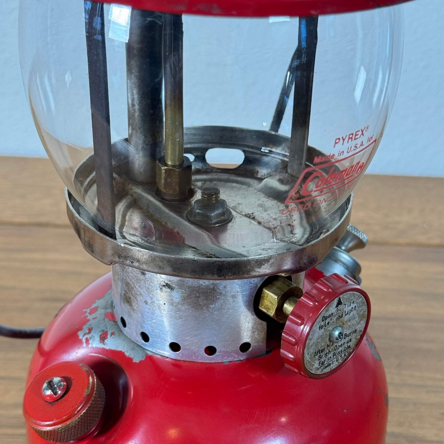 #2074【1964年5月製】ビンテージ Coleman（コールマン） 200A レッドボーダー ランタン アメリカ