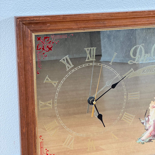 #1964【1980-90年代】ビンテージ Dr Pepper ミラークロック / パブミラー ウォールデコ アメリカ