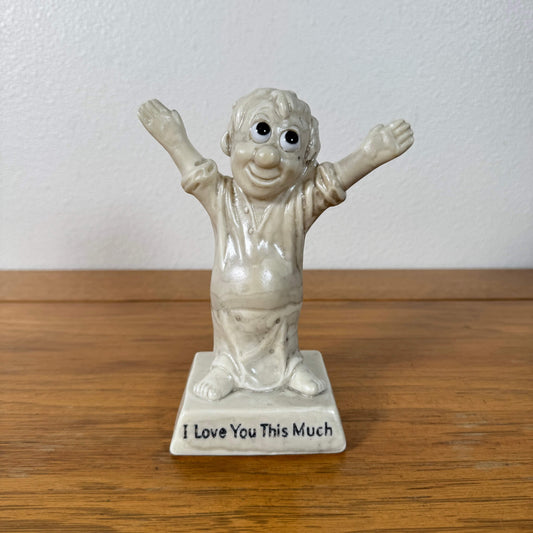 #2005【1970年製】ビンテージ R&W Berries メッセージドール / I Love You This Much フィギュア アメリカ