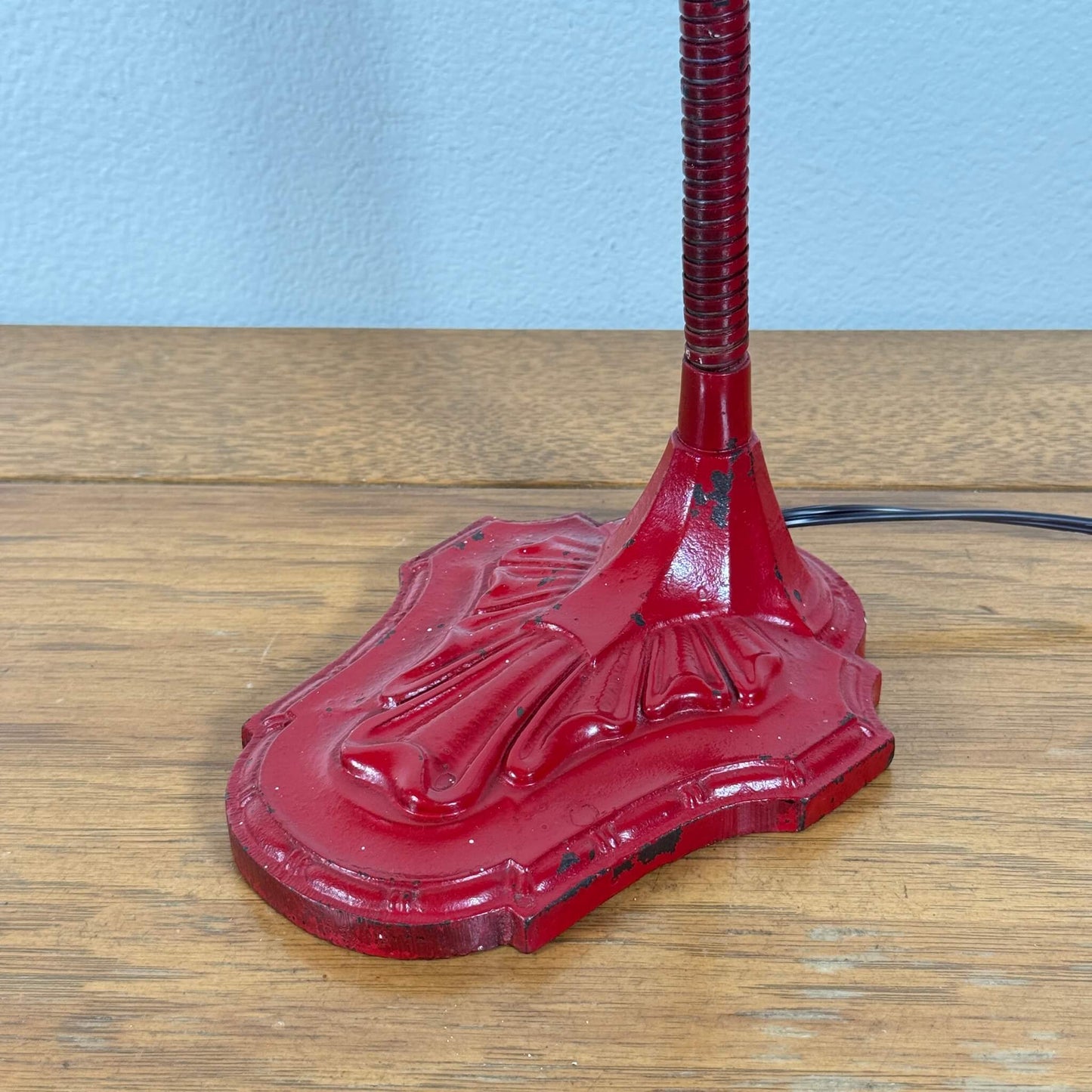 #2098【1930-40年代】ビンテージ インダストリアル デスクランプ / 照明 ミルクガラスシェード アメリカ