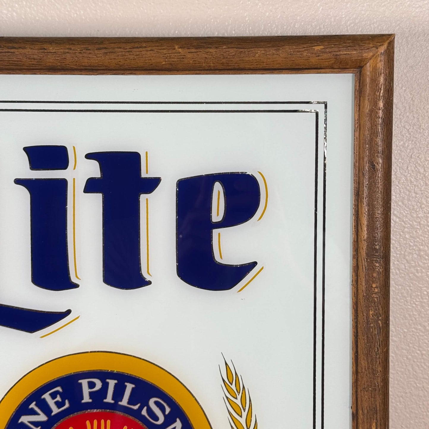 #1966【1986年製】ビンテージ Miller Lite ライトアップサイン / ウォールデコ アメリカ