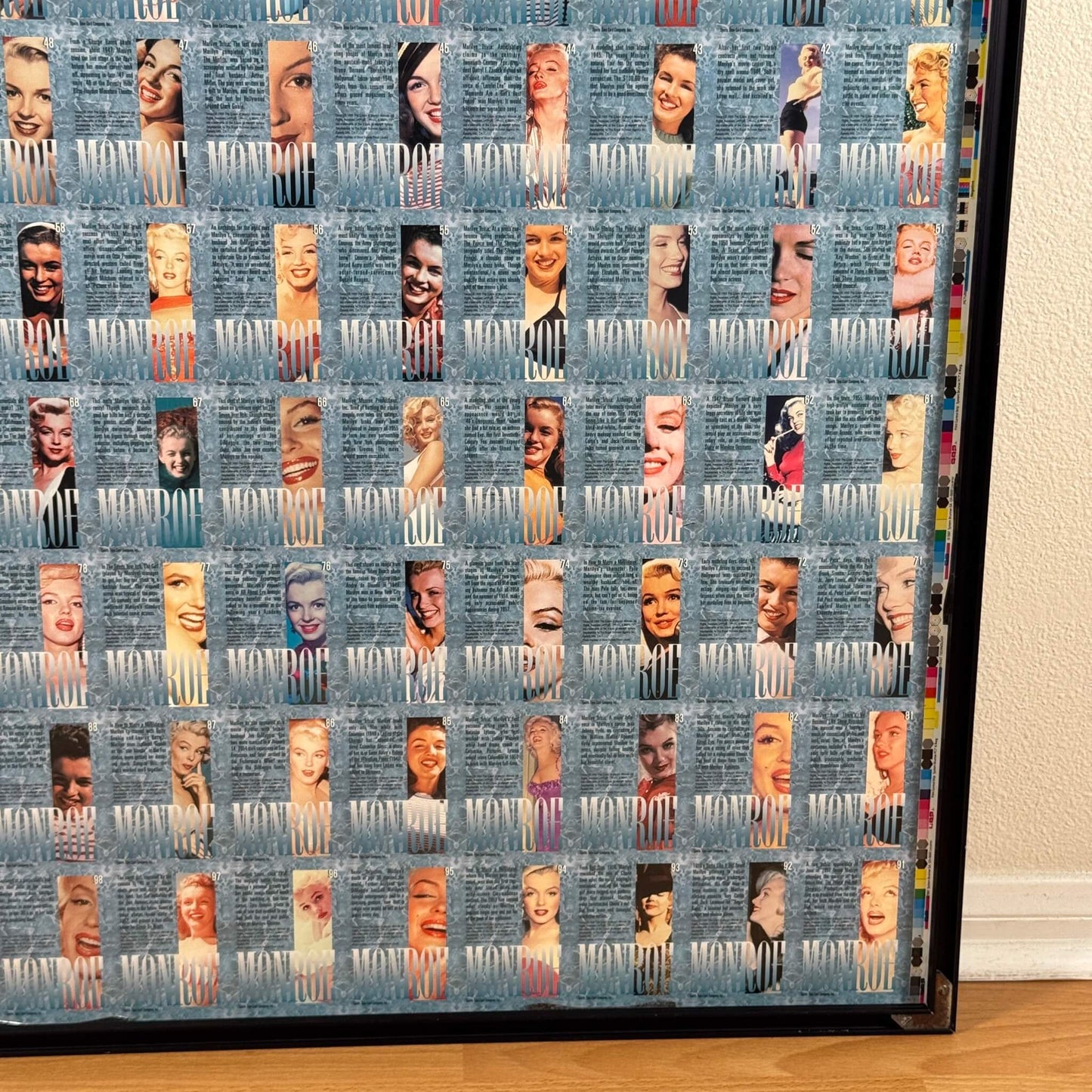 #1971【1987年】ビンテージ マリリン・モンロー コラージュアートポスター / ウォールデコ アメリカ