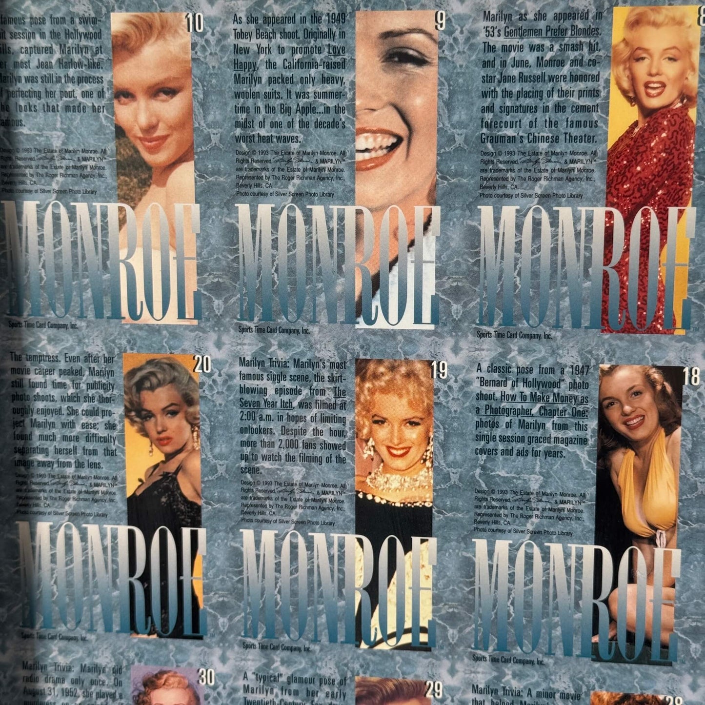 #1971【1987年】ビンテージ マリリン・モンロー コラージュアートポスター / ウォールデコ アメリカ