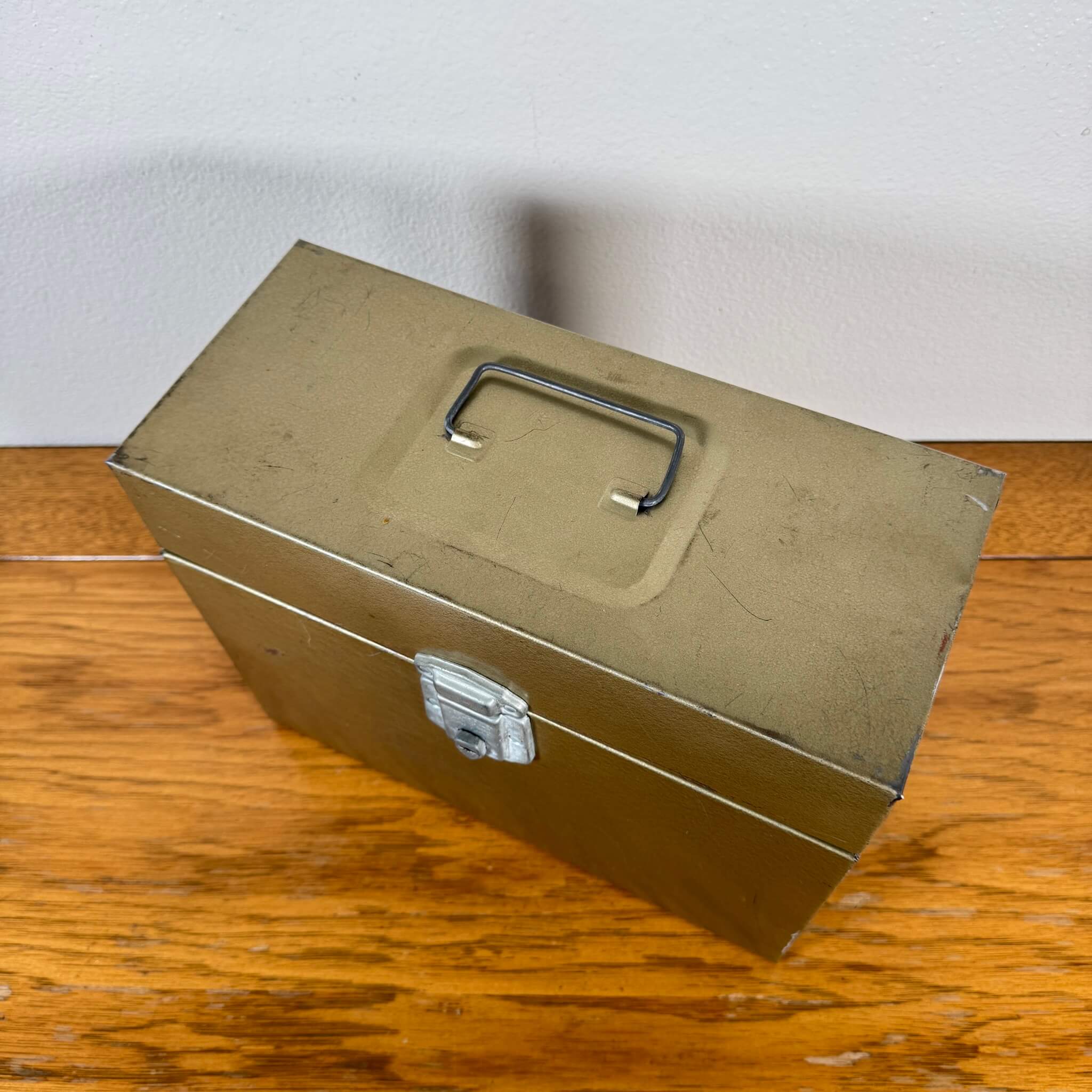 1950年代】 ビンテージ PORTA-FILE 金属製ファイルケース / 収納ケース