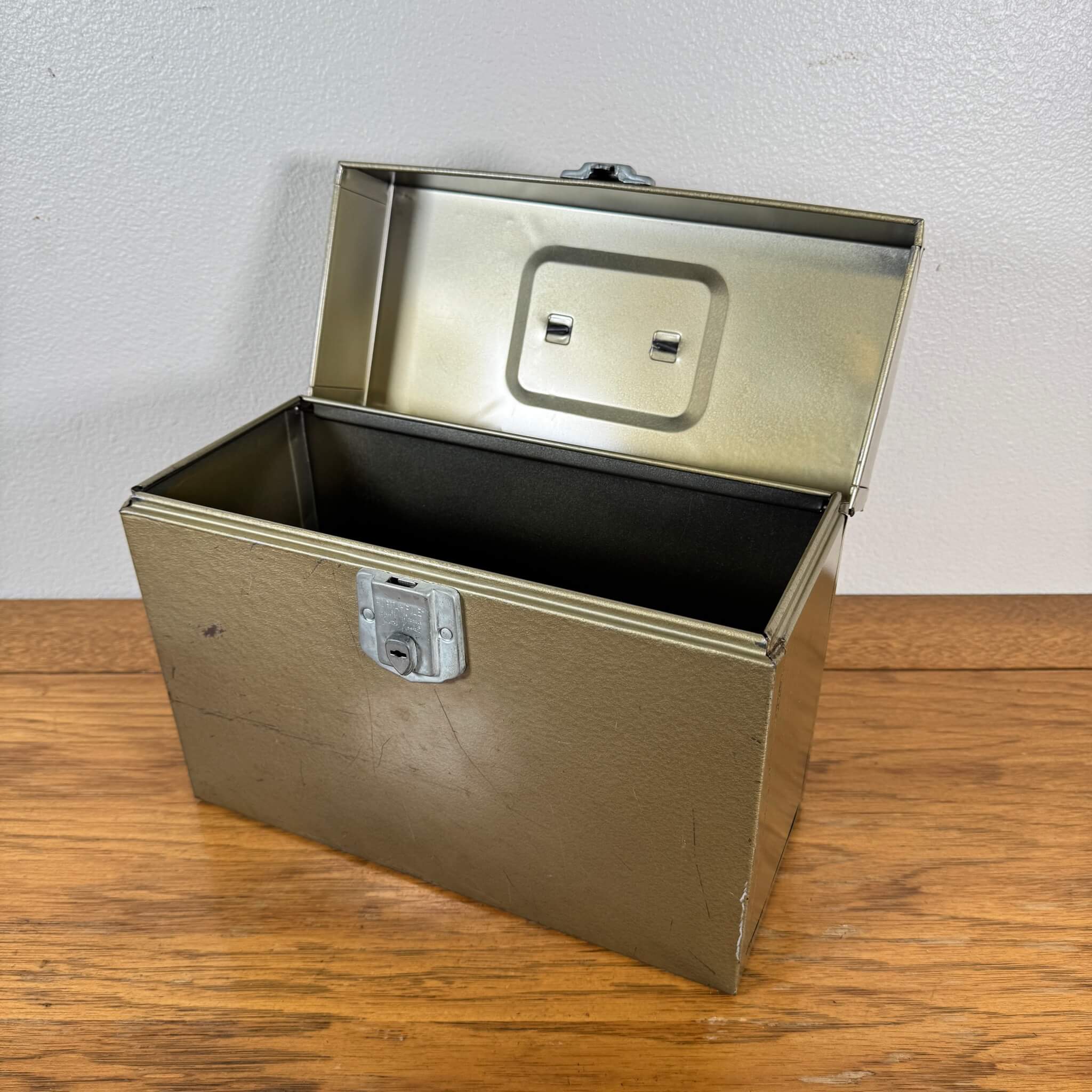 1950年代】 ビンテージ PORTA-FILE 金属製ファイルケース / 収納ケース