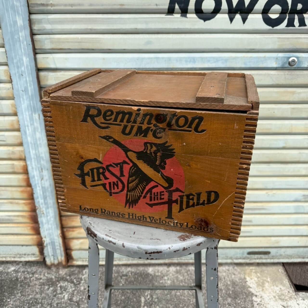 【1970-80年代】ビンテージ ウッドボックス アメリカン雑貨 店舗什器 ガレージ 木箱 #2508