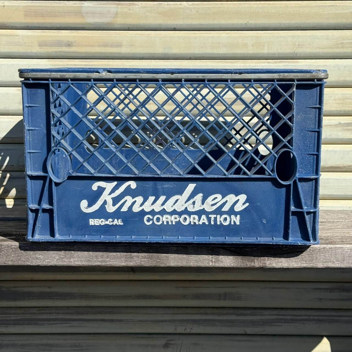 【1970-80年代】ビンテージ KNUDSEN ミルククレート アメリカン雑貨 収納ボックス コンテナ #2716