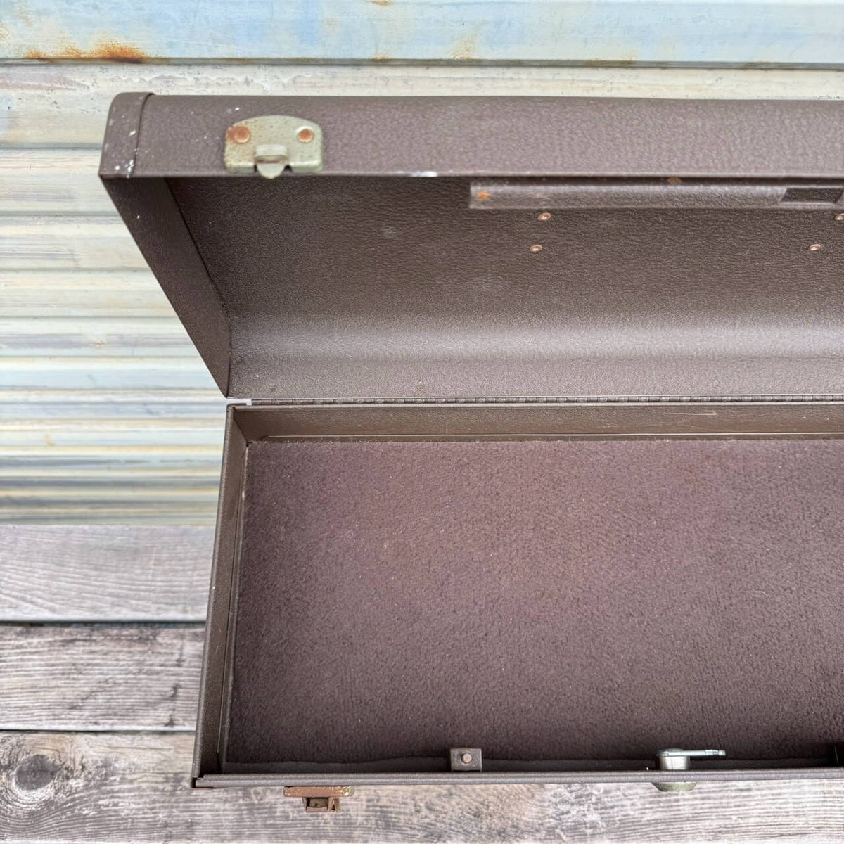 【1970年代】ビンテージ ツールボックス ガレージ アメリカン雑貨 店舗什器 KENNEDY 工具箱 鍵付き #2795