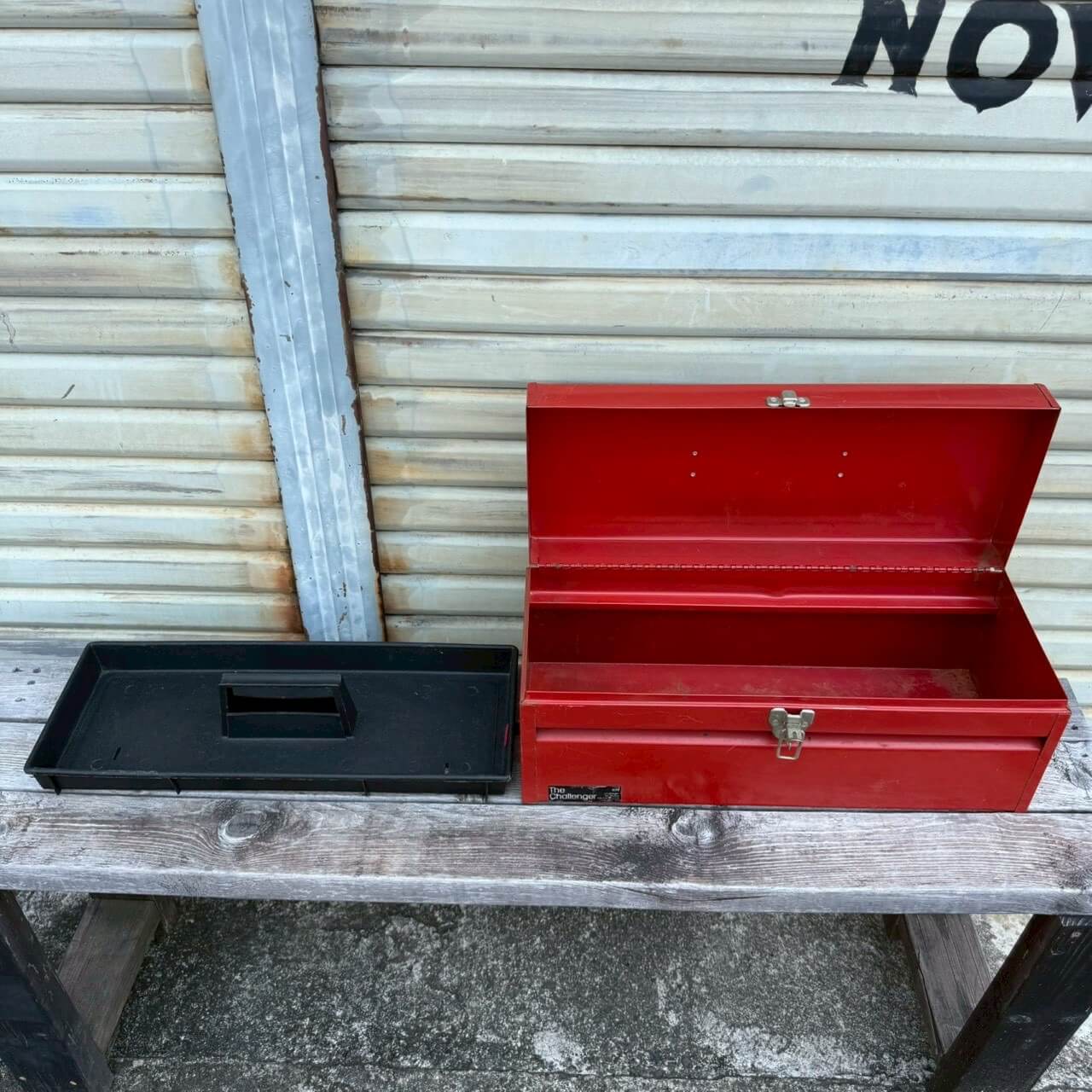 【1980-90年代】ビンテージ ツールボックス アメリカン雑貨 店舗什器 工具箱 収納ボックス #2379