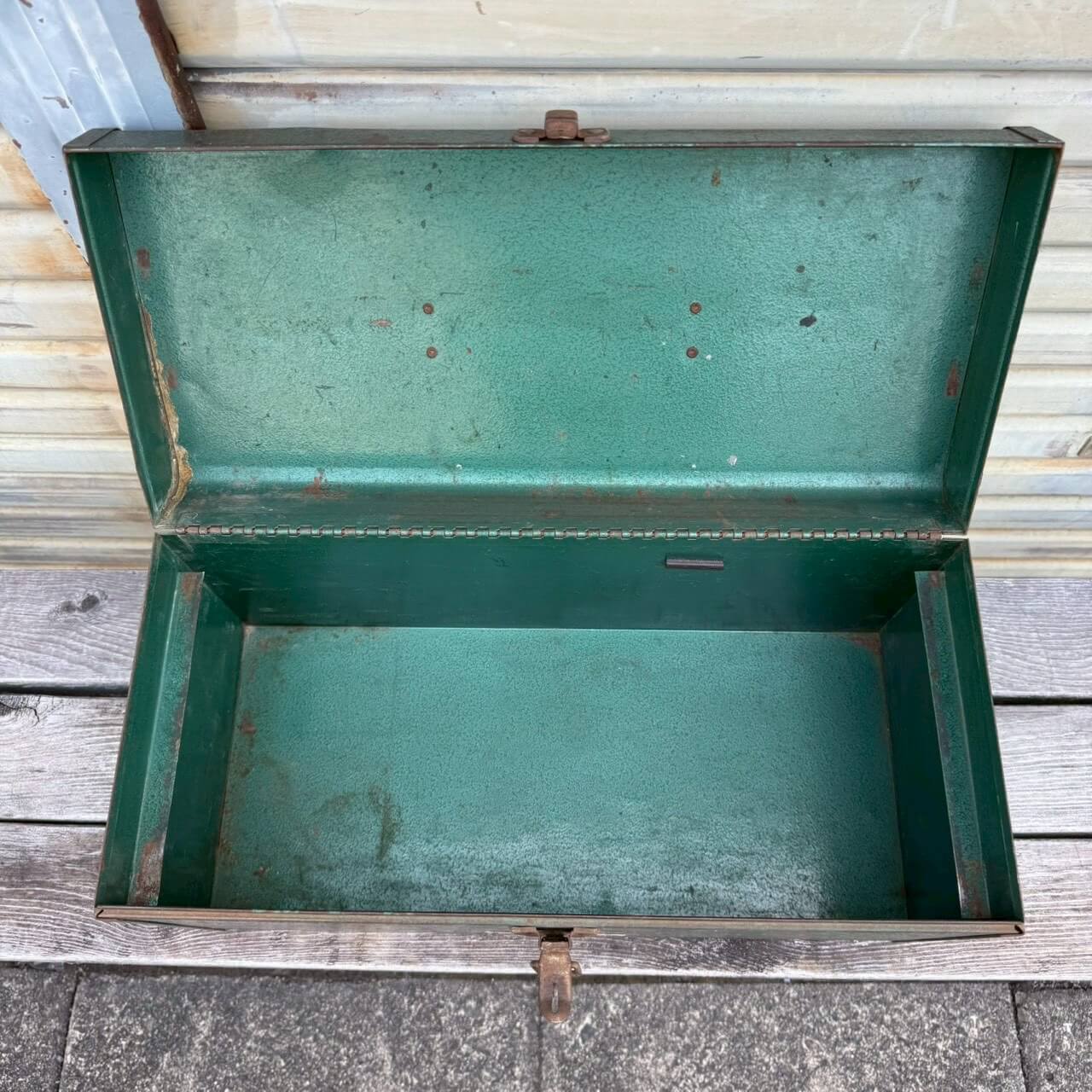 【1960-70年代】ビンテージ ツールボックス アメリカン雑貨 店舗什器 工具箱 収納ボックス #2377
