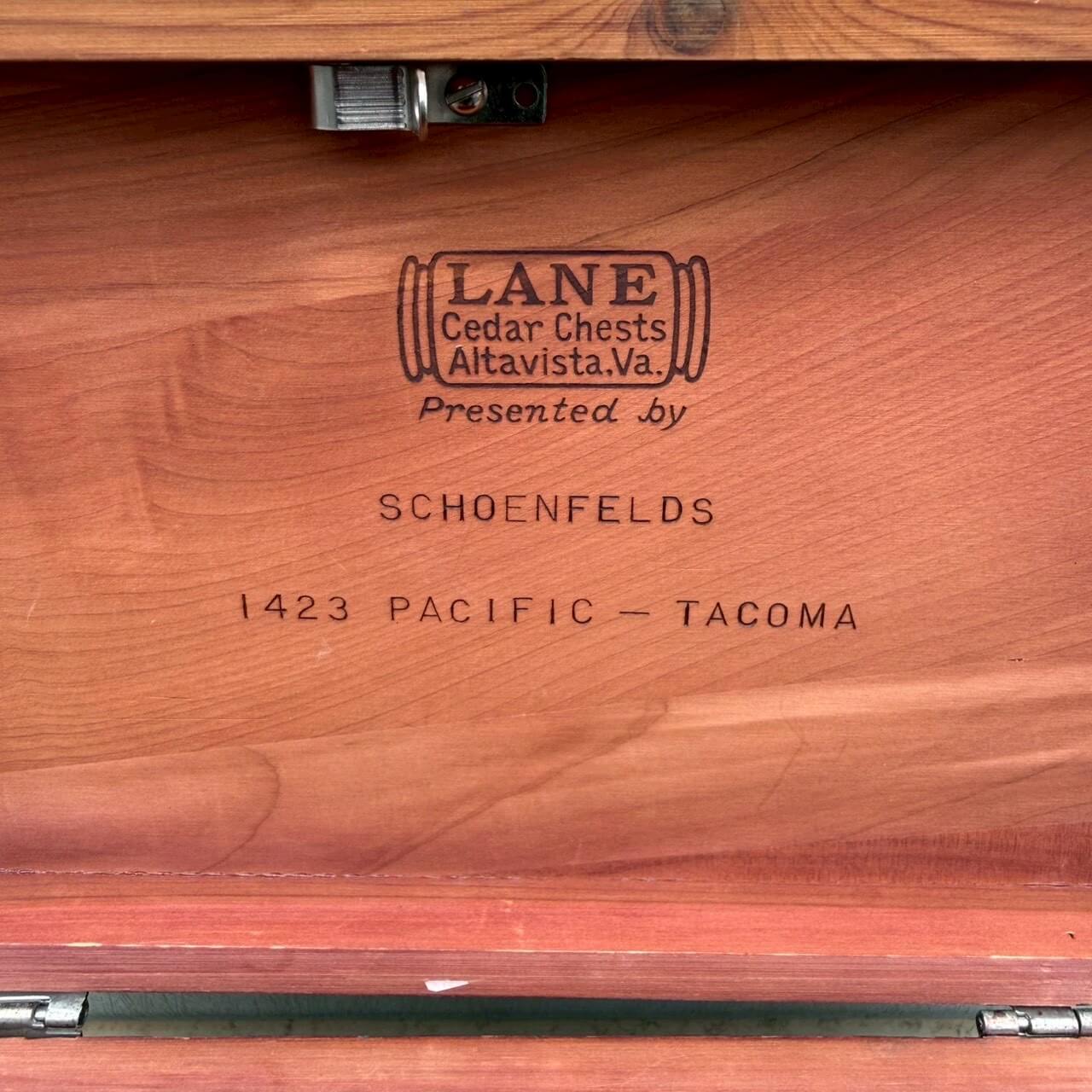 【1970年代】ビンテージ LANE アメリカン雑貨 店舗什器 シダーボックス 小物入れ #2522
