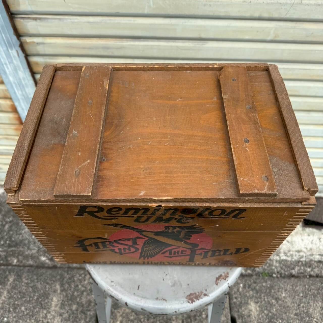 【1970-80年代】ビンテージ ウッドボックス アメリカン雑貨 店舗什器 ガレージ 木箱 #2508