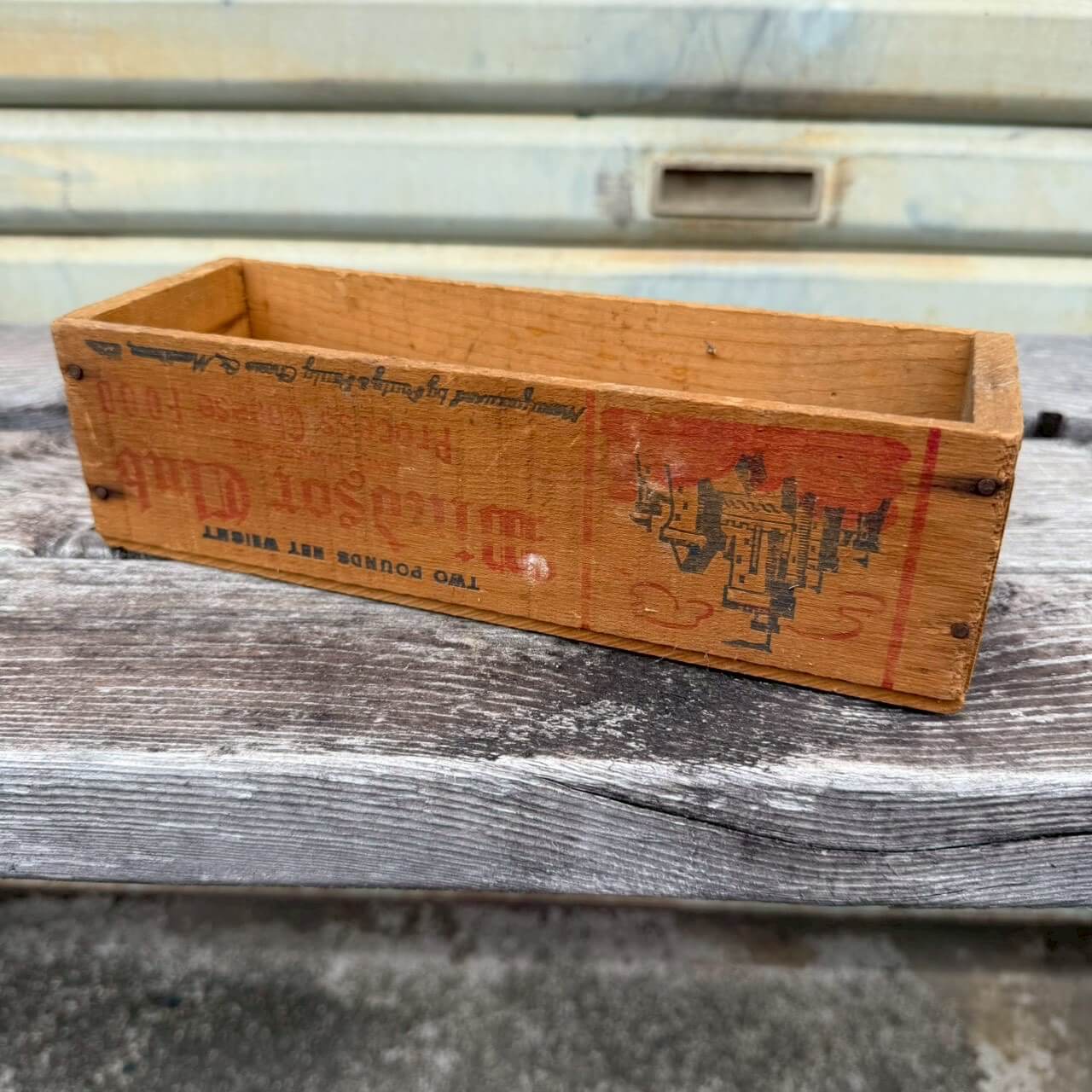 【1950-60年代】ビンテージ ウッドボックス アメリカン雑貨 店舗什器 収納 木箱 #2579