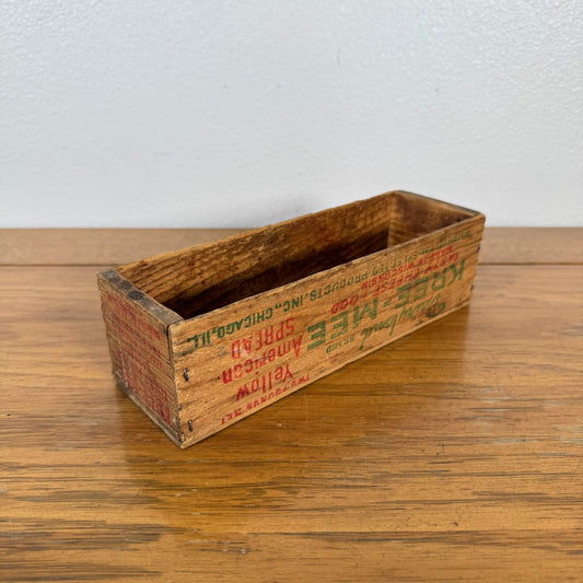 #1709【1940-50年代】ビンテージ チーズクレート 木箱 / ウッドボックス 収納ケース ディスプレイ雑貨 アメリカ