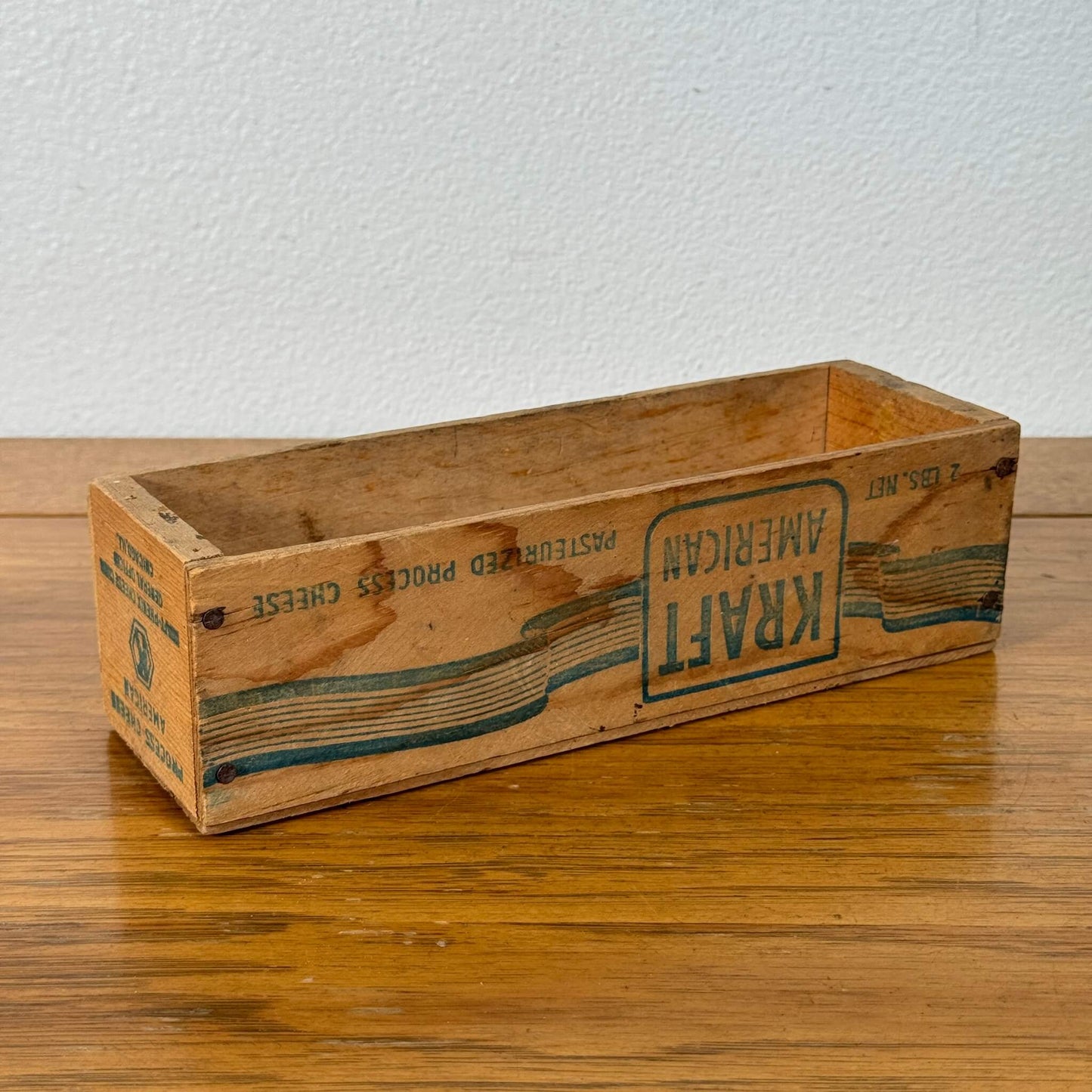 #2036【1950年代】ビンテージ チーズクレート 木箱 / ウッドボックス アメリカ