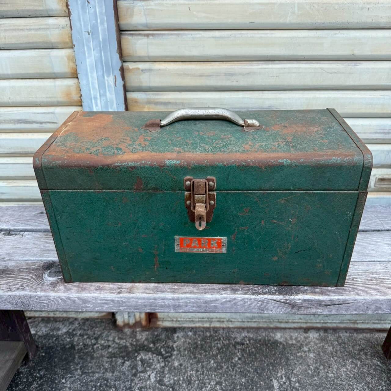 【1960-70年代】ビンテージ ツールボックス アメリカン雑貨 店舗什器 工具箱 収納ボックス #2377