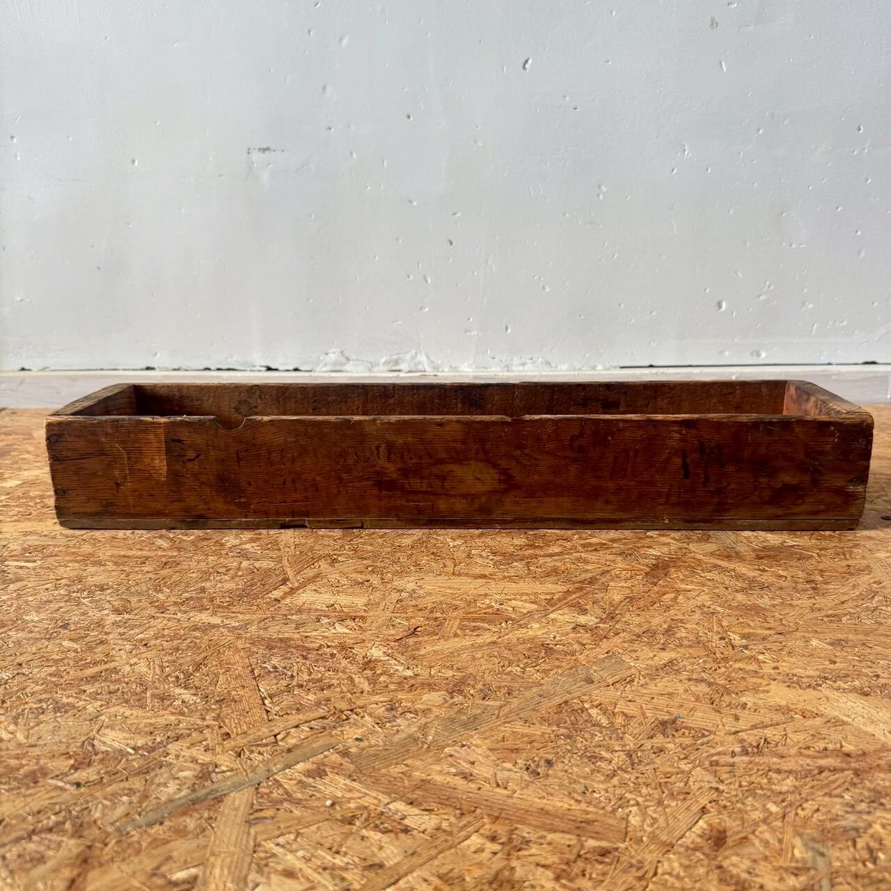 ビンテージ ウッドボックス アメリカン雑貨 木製 トレー 収納 #2239