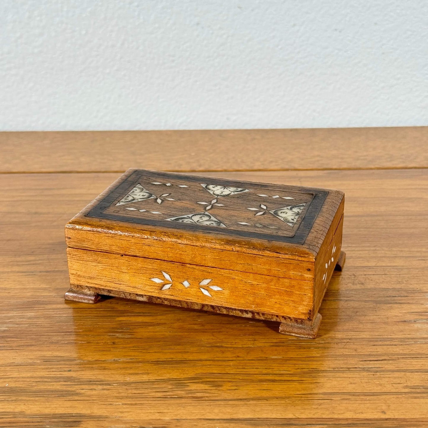 #1460 【1980-90年代】 ビンテージ 木製 小物入れ / ジュエリーボックス 収納ケース アメリカ
