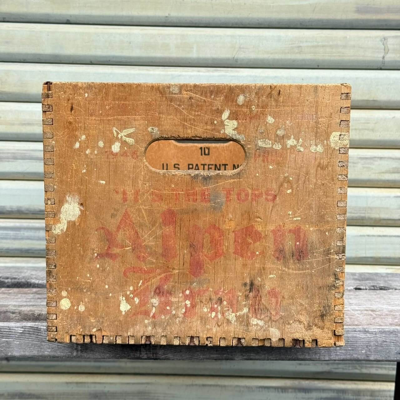 【1950年代】ビンテージ 木箱 アメリカン雑貨 店舗什器 アルペンブラウ ビールケース ウッドクレート #2779