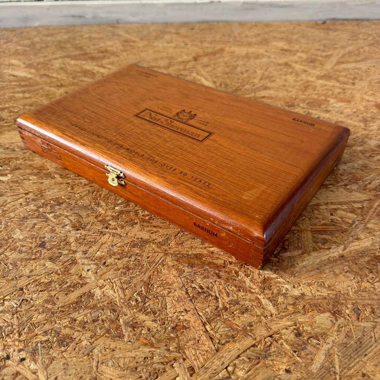 ビンテージ Nat Sherman シガーボックス 木製 小物入れ #2251
