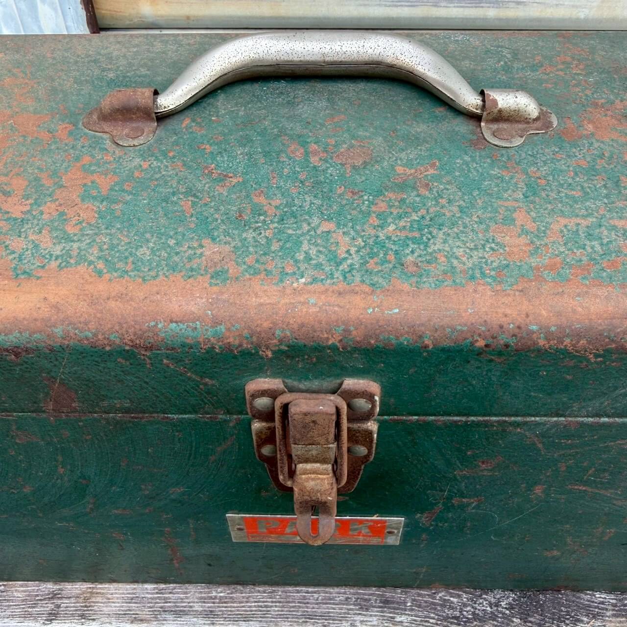 【1960-70年代】ビンテージ ツールボックス アメリカン雑貨 店舗什器 工具箱 収納ボックス #2377