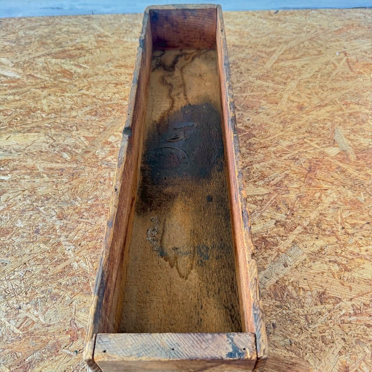 ビンテージ ウッドボックス アメリカン雑貨 木製 トレー 収納 #2239