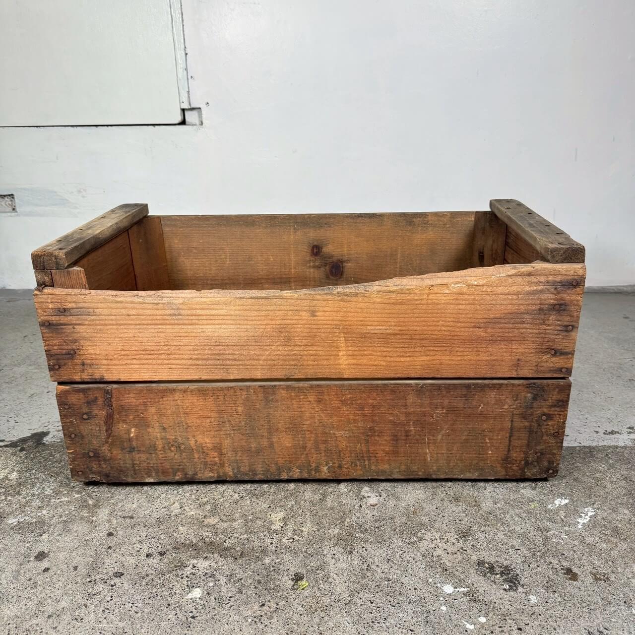 【1950-60年代】ビンテージ BELMONT 木箱 アメリカン雑貨 ウッドボックス 収納 #2529-1