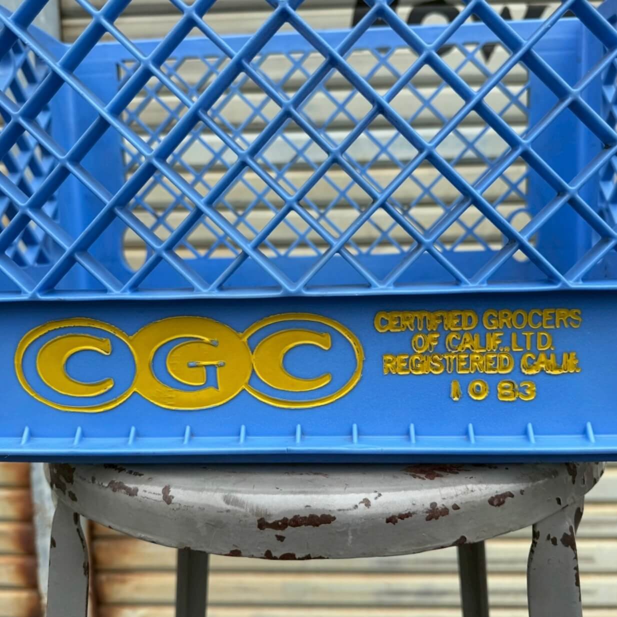 【1980年代】ビンテージ ミルククレート アメリカン雑貨 店舗什器 収納ボックス プラスチックケース #2515