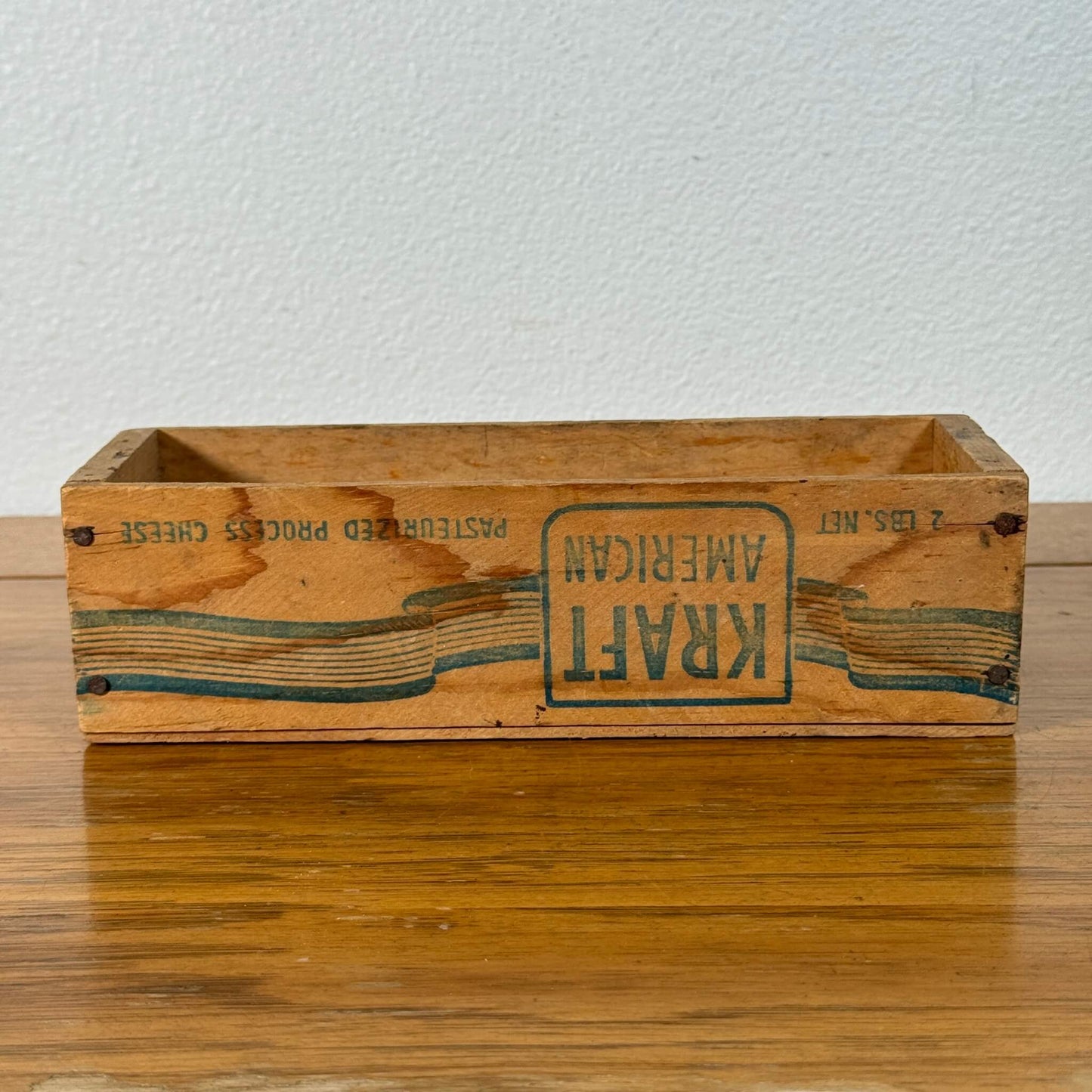 #2036【1950年代】ビンテージ チーズクレート 木箱 / ウッドボックス アメリカ