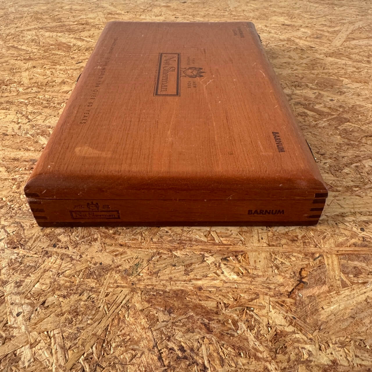 ビンテージ Nat Sherman シガーボックス 木製 小物入れ #2251