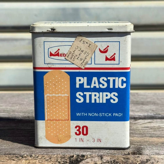 【1980年代】ビンテージ バンドエイド缶 絆創膏 アメリカン雑貨 収納ケース #2671