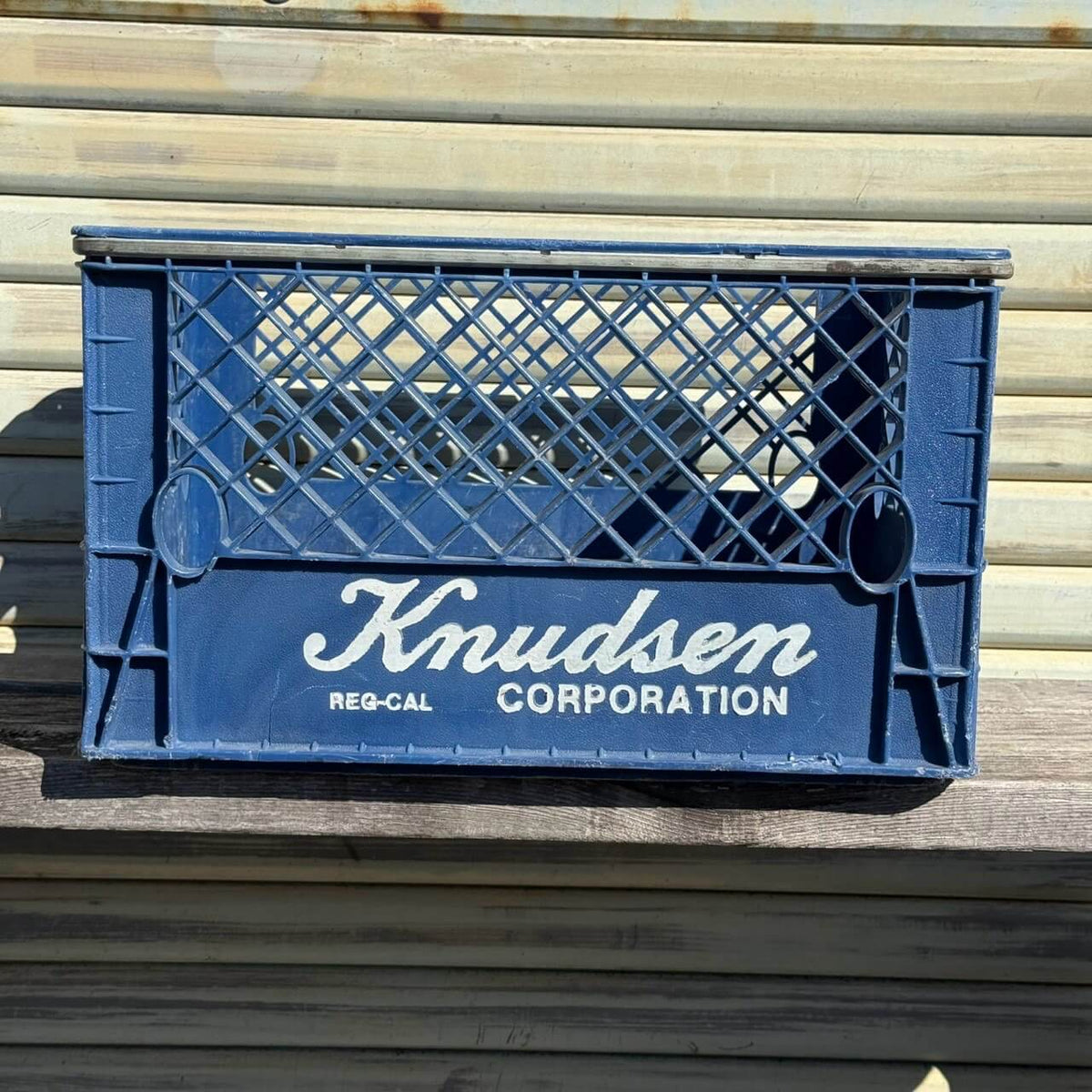 【1970-80年代】ビンテージ KNUDSEN ミルククレート アメリカン雑貨 収納ボックス コンテナ #2716