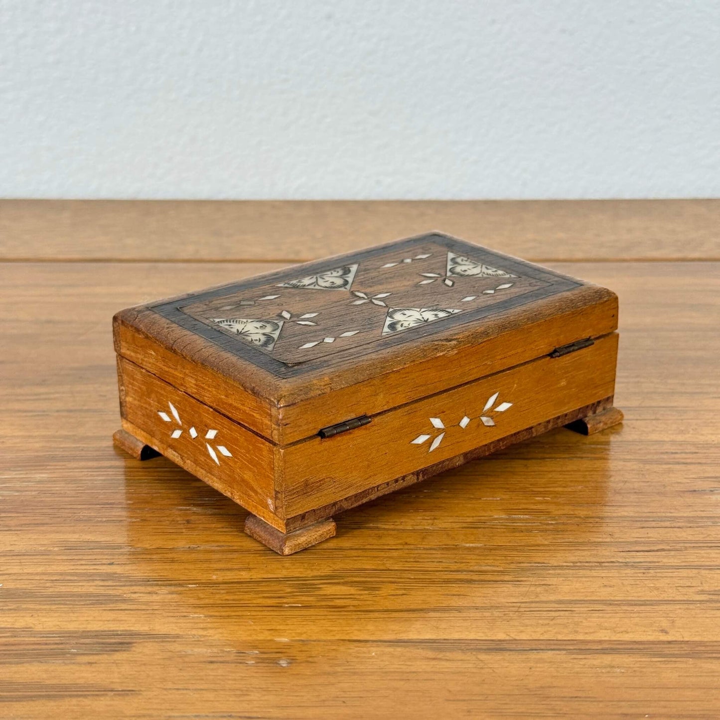 #1460 【1980-90年代】 ビンテージ 木製 小物入れ / ジュエリーボックス 収納ケース アメリカ