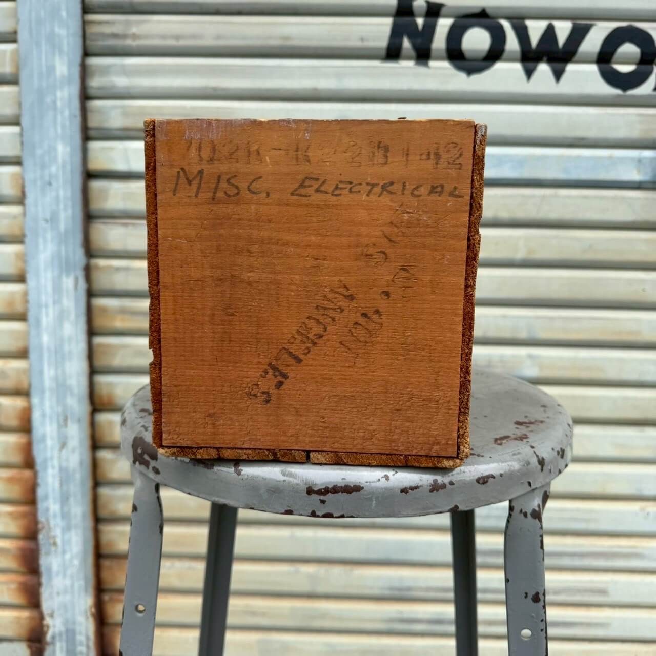 【1950年代】ビンテージ ウッドボックス アメリカン雑貨 店舗什器 木箱 収納ケース #2531
