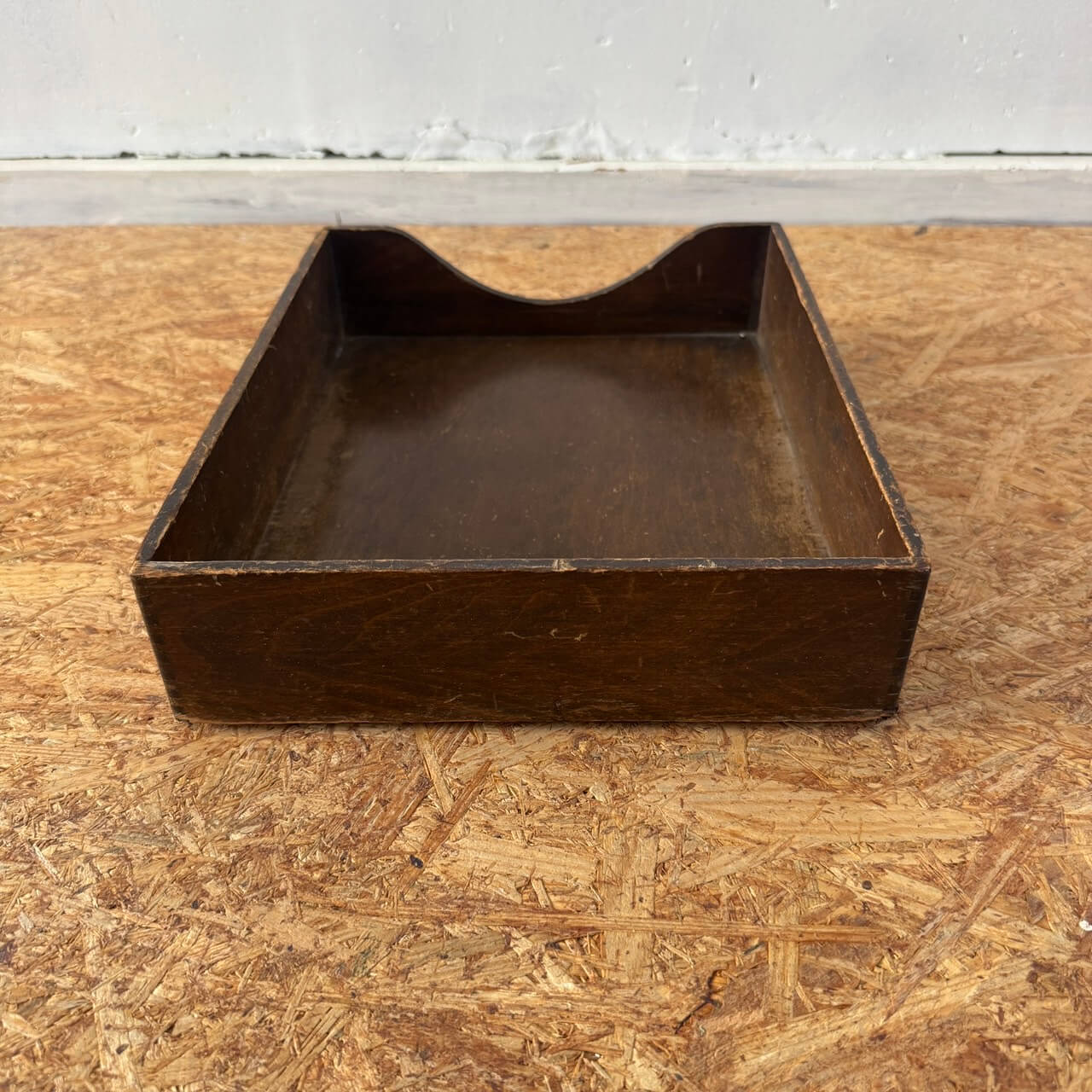 【1950-60年代】ビンテージ Weis ウッドトレー アメリカン雑貨 デスクトレイ 木製 #2250