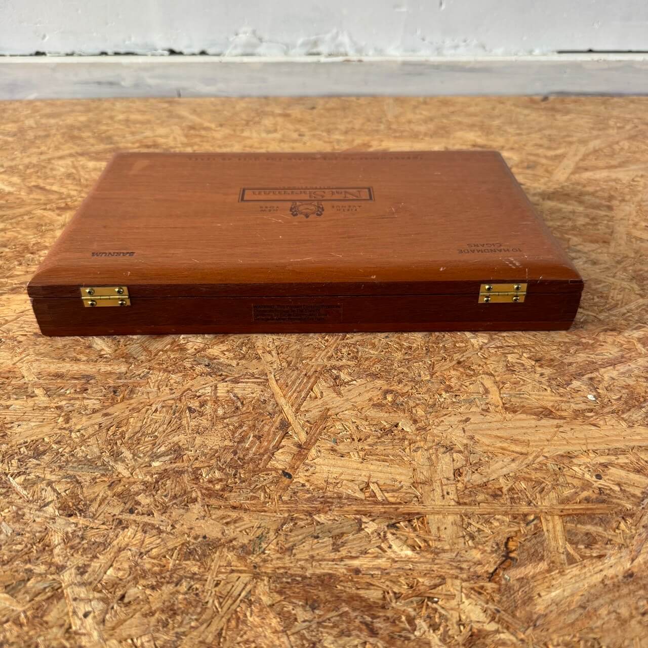 ビンテージ Nat Sherman シガーボックス 木製 小物入れ #2251