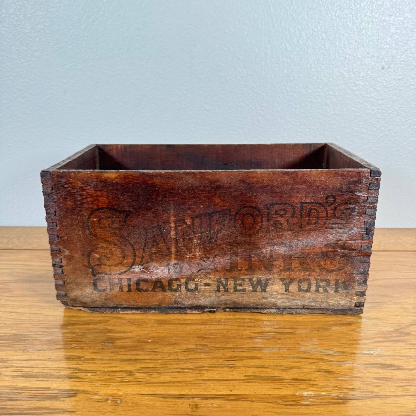 【1950年代】ビンテージ 木箱 アメリカン雑貨 ウッドボックス 店舗什器 ガレージ #1675