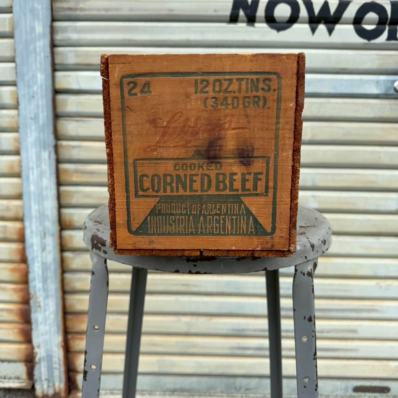 【1950年代】ビンテージ ウッドボックス アメリカン雑貨 店舗什器 木箱 収納ケース #2531